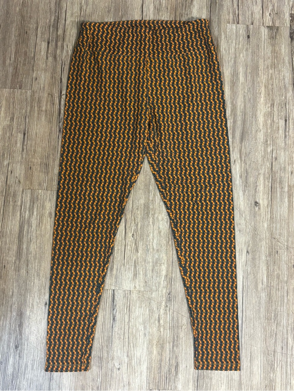 LuLaRoe Orange, Yellow, Blue Geometric Print Leggings